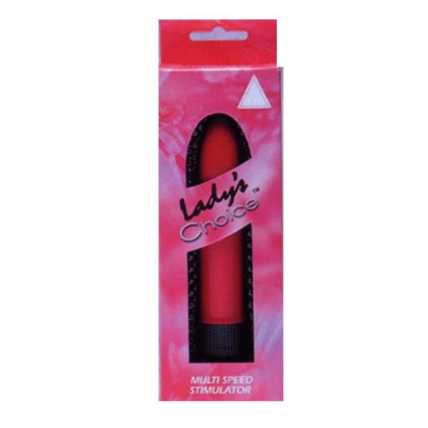 Lady's Choice 5 inches Plastic Vibrator Red