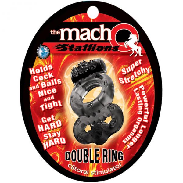 Macho: Vibrating Double Ring (black)