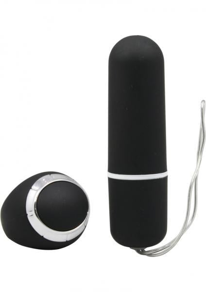Power Ring Remote Mini Slim Bullet Vibrator Black