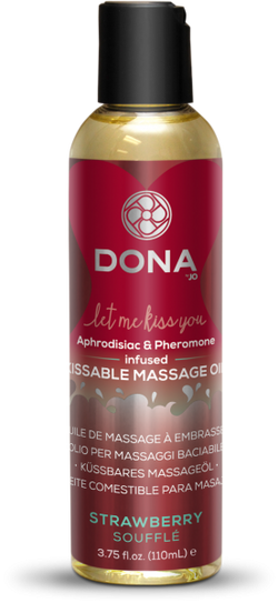 Dona Kissable Massage Oil Strawberry Souffl 3.75 oz
