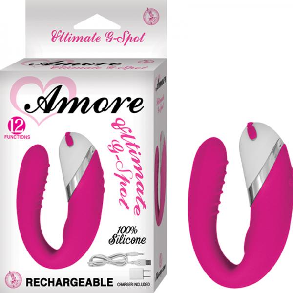 Ultimate Silicone Rechargeable 12 Function Waterproof G Spot Vibe- Pink