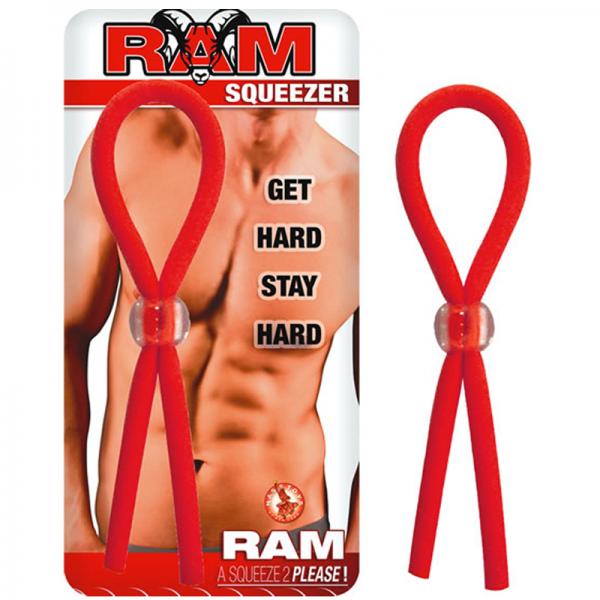 Ram Squeezer Red Cock Ring