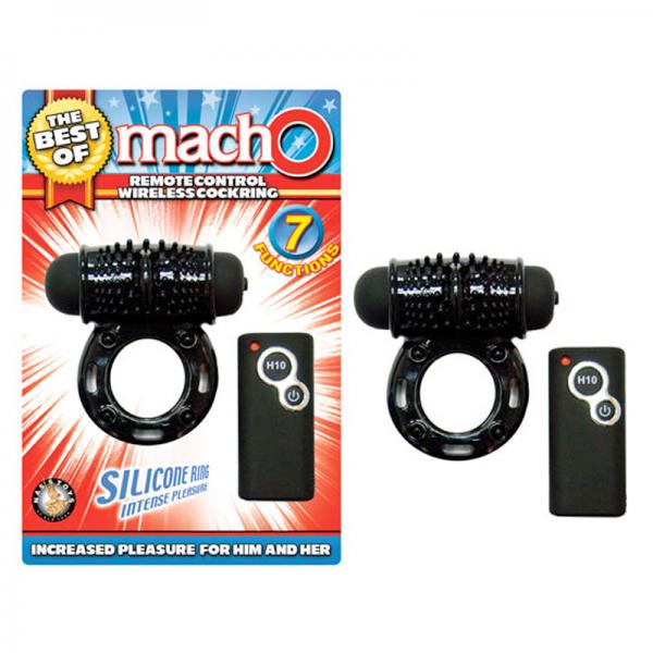 The Best Of Macho Remote Control Wireless Cockring Black