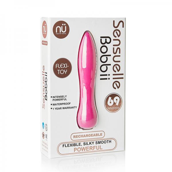 Sensuelle Bobbii Silicone 69 Functions Waterproof Usb Rechargeable Pink