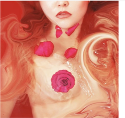 Neva Nude Pasties Enchanted Red Rose Glitter Velvet