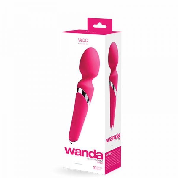 Vedo Wanda Rechargeable Wand Vibe - Foxy Pink