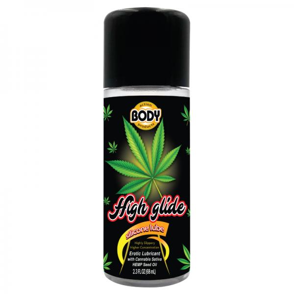 High Glide Erotic Silicone Lubricant 2.3 Oz Bottle