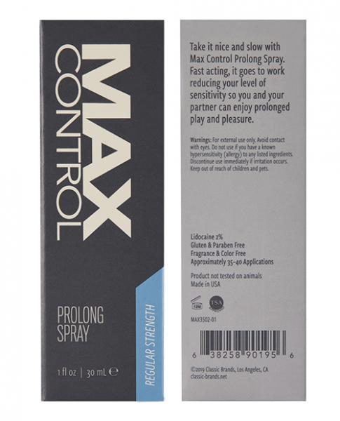Max Control Prolong Spray Regular Strength 1 fluid ounce