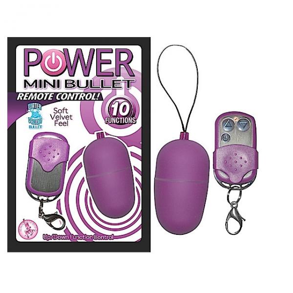 Power Mini Bullet Remote Control Purple Vibrator