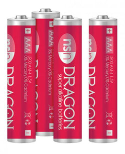 Dragon Alkaline Batteries Size AAA 4 Pack