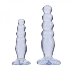 Crystal Jellies Anal Delight Trainer Kit Butt Plugs Clear