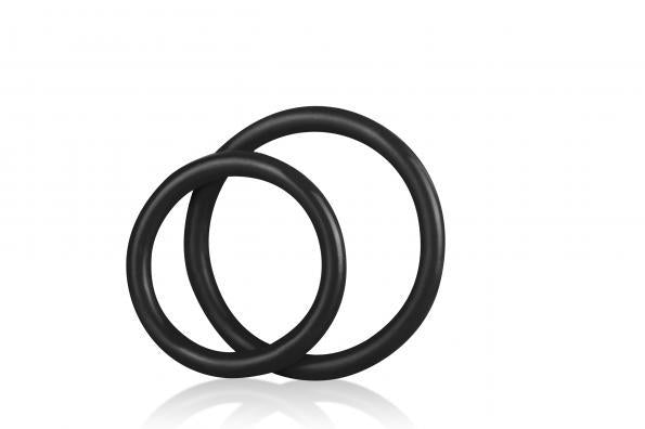 C & B Gear Silicone Cock Ring Set Black