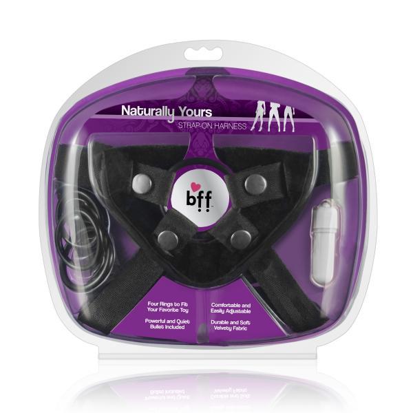 Bff Naturally Yours Adjustable Harness Black OS