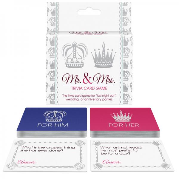 Mr. And Mrs. Trivia Card Game