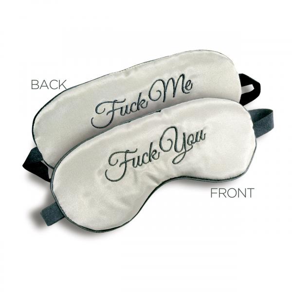 F-ck Me / F-ck You Mask Blindfold Gray