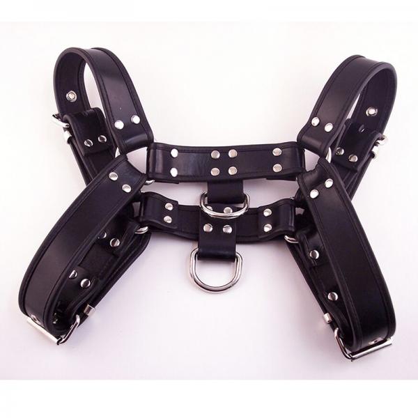 Rouge Over The Head Front Harness Large Black
