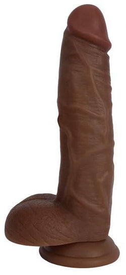 Jock Dong With Balls 9 inches Chocolate Brown