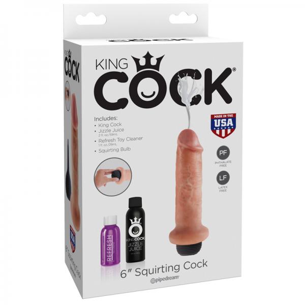 King Cock 6in Squirting Cock Flesh