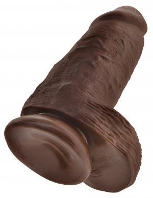 King Cock Chubby 9 inches Brown Dildo