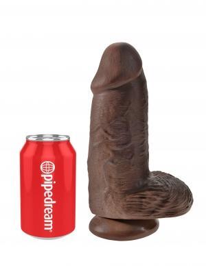King Cock Chubby 9 inches Brown Dildo