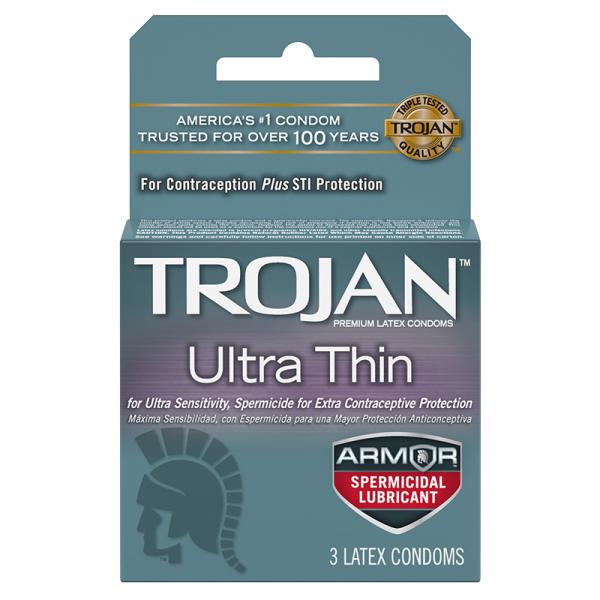 Trojan Ultra Thin Armor (spermicidal) 3pk