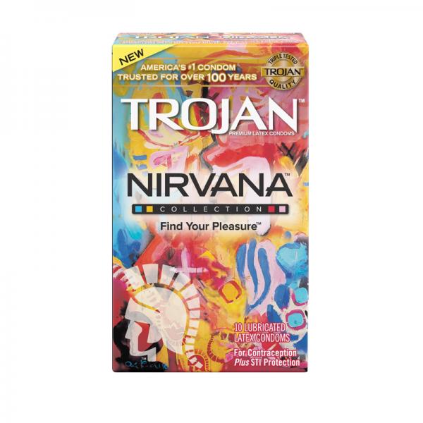 Trojan Nirvana Collection 10 Pack Latex Condoms