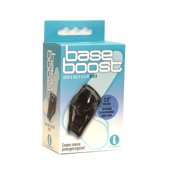The 9's, Base Boost - Black, Cock & Balls Sleeve