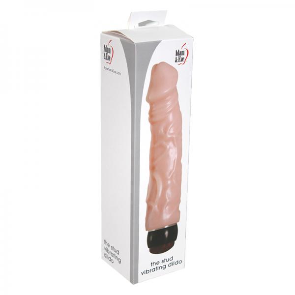 A&e The Stud Vibrating Dildo 9in Multi Speed Waterproof