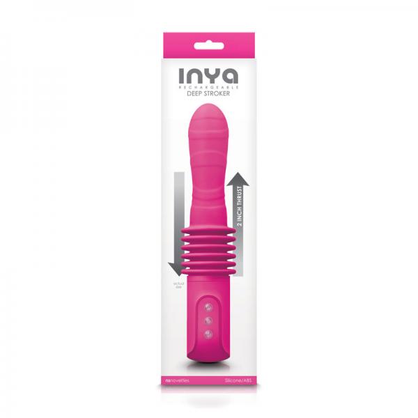 Inya Deep Stroker Pink Thrusting Vibrator