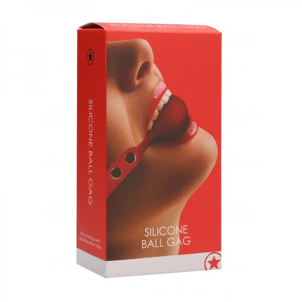 Ouch! Silicone Ball Gag - Red