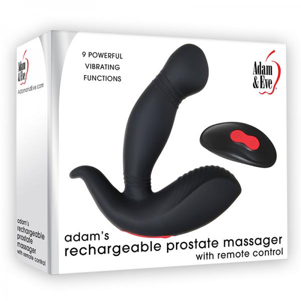 A&e Adam's Remote Control Prostate Massager 9 Functions Usb Rechargeable Silicone Waterproof