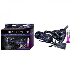 Heart-on Deluxe Harness Kit With Straight Dong Purple