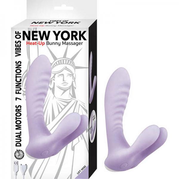 Vibes Of New York Heat-up Bunny Massager Lavender