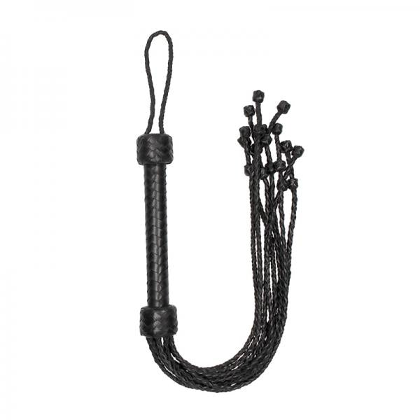 Ouch! Pain - Saddle Leather Braided Flogger