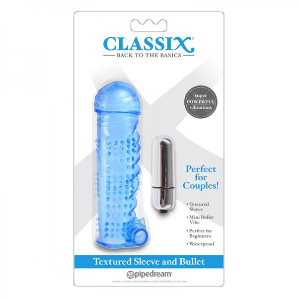 Classix Textured Sleeve&bullet,blue