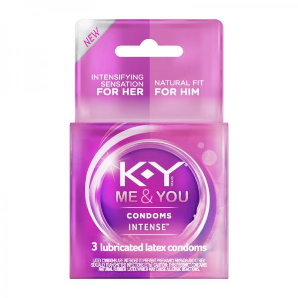 K-y Intense Condom 3ct